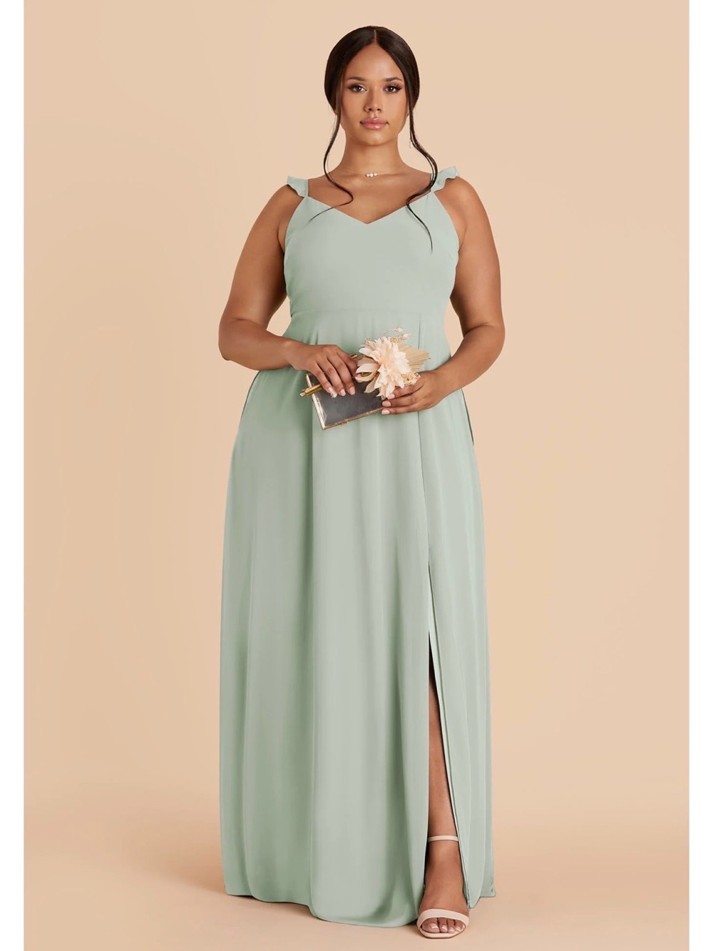 1X Doris Dress : Sage Green